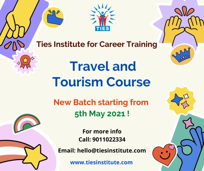 Travel and tourism certificate courses