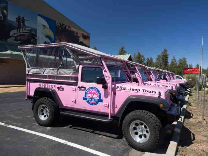 Pink jeep tours